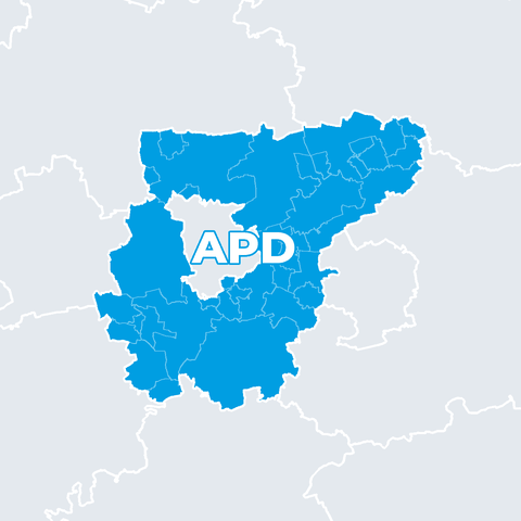 Karte Landkreis Weimarer Land (APD)