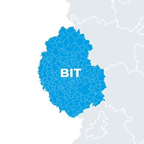 Karte Eifelkreis Bitburg-Prüm (BIT)