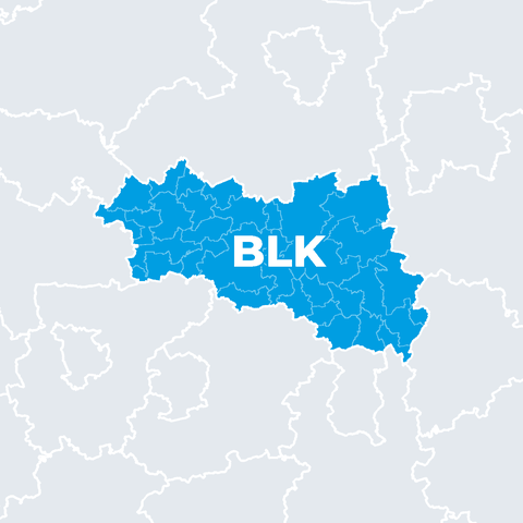 Karte Burgenlandkreis (BLK)