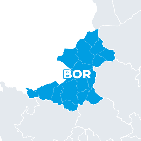 Karte Kreis Borken (BOR)