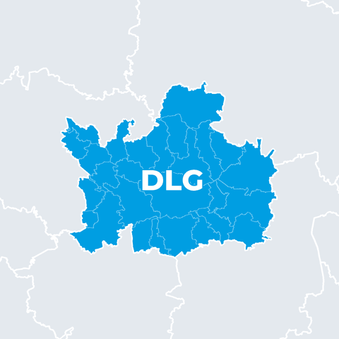 Karte Landkreis Dillingen an der Donau (DLG)