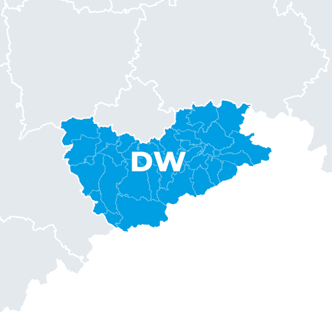 Karte Landkreis Sächsische Schweiz-Osterzgebirge (DW)