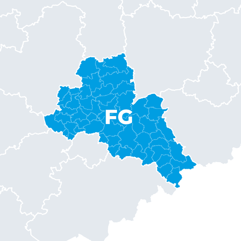 Karte Landkreis Mittelsachsen (FG)