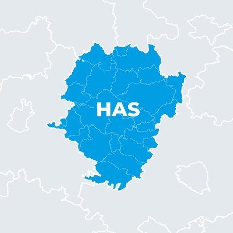 Karte Landkreis Haßberge (HAS)