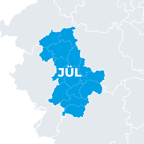 Karte Kreis Düren (JÜL)