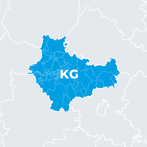 Karte Landkreis Bad Kissingen (KG)