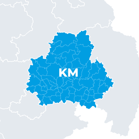 Karte Landkreis Bautzen (KM)