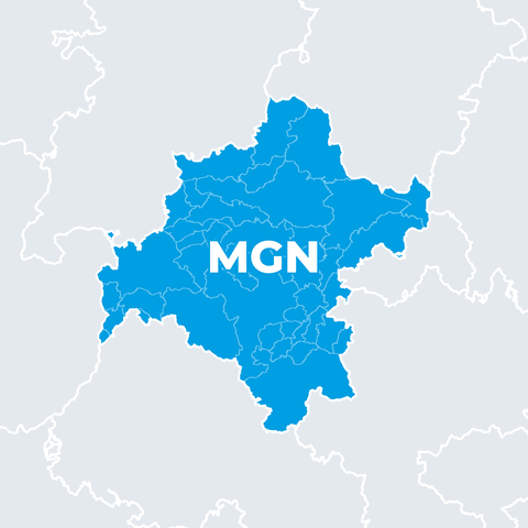Karte Landkreis Schmalkalden-Meiningen (MGN)
