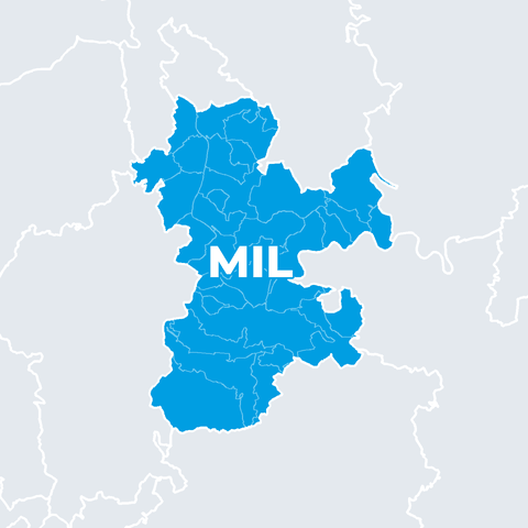 Karte Landkreis Miltenberg (MIL)