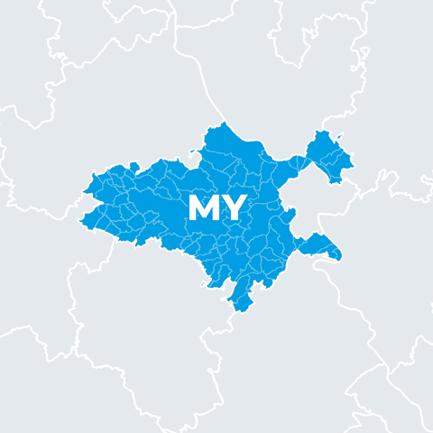 Karte Landkreis Mayen-Koblenz (MY)