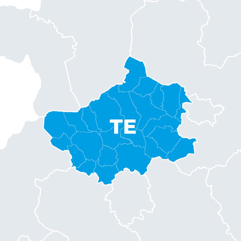 Karte Kreis Steinfurt (TE)