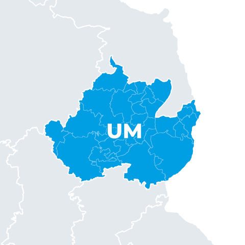 Karte Landkreis Uckermark (UM)