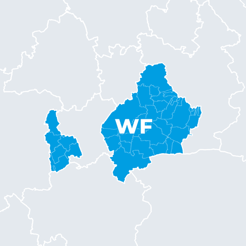 Karte Landkreis Wolfenbüttel (WF)