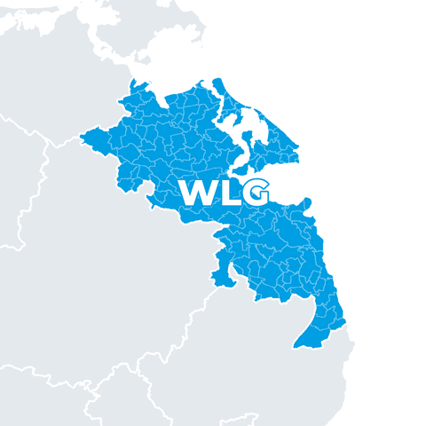 Karte Landkreis Vorpommern-Greifswald ohne die Stadt Greifswald (WLG)