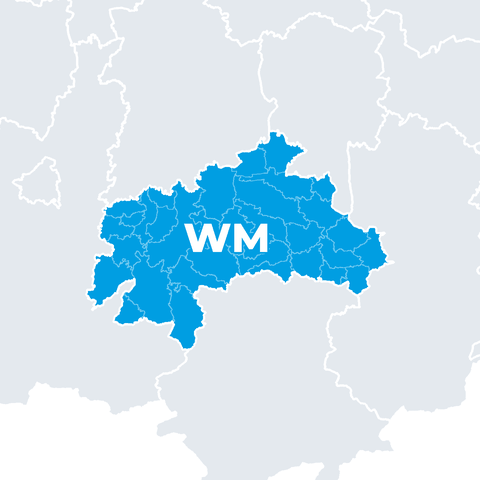 Karte Landkreis Weilheim-Schongau (WM)