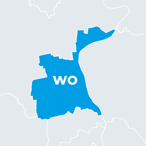 Karte Stadt Worms (WO)